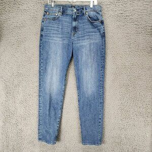 GAP Jeans Womens 30 Tall Medium Wash Stretch High Rise Girlfriend